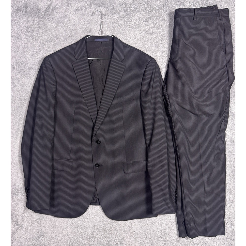 Giorgio Armani Suit Mens EU 54 34x29 Collezioni Italy Virgin Wool 2 Piece Set